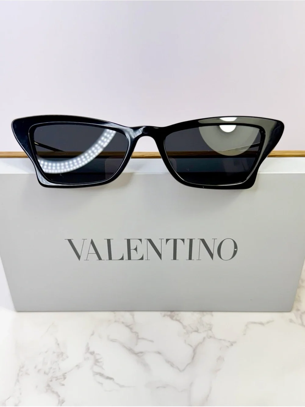Valentino Garavani Women's Black Cat-Eye Sunglasses